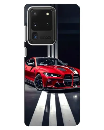 Чехол для Samsung Galaxy S20 Ultra с картинкой «Красная BMW на дороге» Чехол для Samsung Galaxy S20 Ultra с картинкой «Красная BMW на дороге»