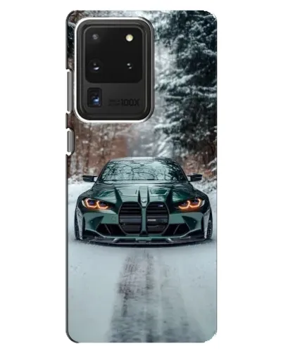 Чехол для Samsung Galaxy S20 Ultra с картинкой «BMW в зимнем лесу» Чехол для Samsung Galaxy S20 Ultra с картинкой «BMW в зимнем лесу»