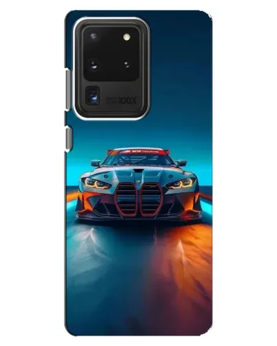 Чехол для Samsung Galaxy S20 Ultra с картинкой «BMW — огни неона» Чехол для Samsung Galaxy S20 Ultra с картинкой «BMW — огни неона»