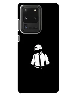 Чехол для Samsung Galaxy S20 Ultra с картинкой «PUBG — белый шлем» Чехол для Samsung Galaxy S20 Ultra с картинкой «PUBG — белый шлем»