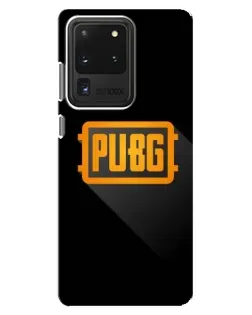 Чехол для Samsung Galaxy S20 Ultra с картинкой «PUBG — рамка лого» Чехол для Samsung Galaxy S20 Ultra с картинкой «PUBG — рамка лого»