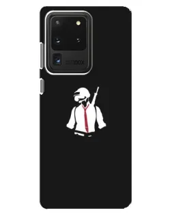 Чехол для Samsung Galaxy S20 Ultra с картинкой «PUBG — силуэт воина» Чехол для Samsung Galaxy S20 Ultra с картинкой «PUBG — силуэт воина»