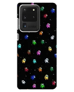 Чехол для Samsung Galaxy S20 Ultra с картинкой «Экипаж Among Us» Чехол для Samsung Galaxy S20 Ultra с картинкой «Экипаж Among Us»