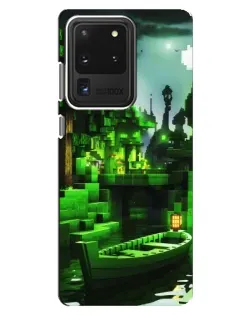 Чехол для Samsung Galaxy S20 Ultra с картинкой «Minecraft лесной пейзаж» Чехол для Samsung Galaxy S20 Ultra с картинкой «Minecraft лесной пейзаж»