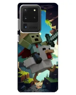 Чехол для Samsung Galaxy S20 Ultra с картинкой «Стив и гусь» Чехол для Samsung Galaxy S20 Ultra с картинкой «Стив и гусь»