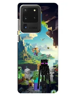 Чехол для Samsung Galaxy S20 Ultra с картинкой «Эндермен в лесу» Чехол для Samsung Galaxy S20 Ultra с картинкой «Эндермен в лесу»