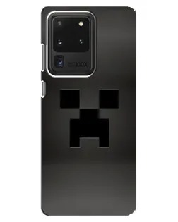 Чехол для Samsung Galaxy S20 Ultra с картинкой «Черный крипер градиент» Чехол для Samsung Galaxy S20 Ultra с картинкой «Черный крипер градиент»