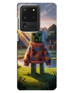 Чехол для Samsung Galaxy S20 Ultra с картинкой «Крипер в свитере» Чехол для Samsung Galaxy S20 Ultra с картинкой «Крипер в свитере»