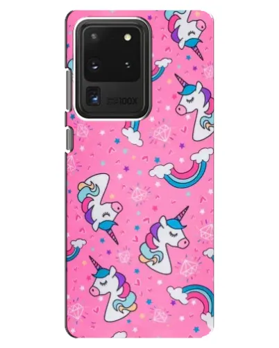 Чехол для Samsung Galaxy S20 Ultra с картинкой «Unicorn паттерн розовый» Чехол для Samsung Galaxy S20 Ultra с картинкой «Unicorn паттерн розовый»