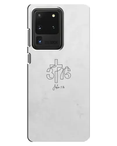 Чехол для Samsung Galaxy S20 Ultra с картинкой «Иоанна 3:16 Крест» Чехол для Samsung Galaxy S20 Ultra с картинкой «Иоанна 3:16 Крест»
