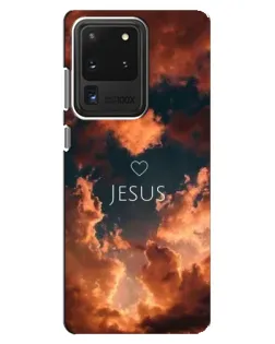 Чехол для Samsung Galaxy S20 Ultra с картинкой «Сияние Имени Jesus»