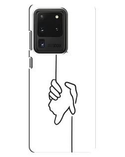 Чехол для Samsung Galaxy S20 Ultra с картинкой «Рука держит»