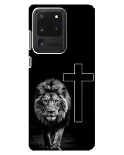 Чехол для Samsung Galaxy S20 Ultra с картинкой «Лев и Крест»