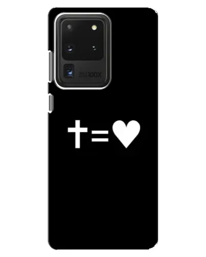 Чехол для Samsung Galaxy S20 Ultra с картинкой «Крест и Сердце» Чехол для Samsung Galaxy S20 Ultra с картинкой «Крест и Сердце»