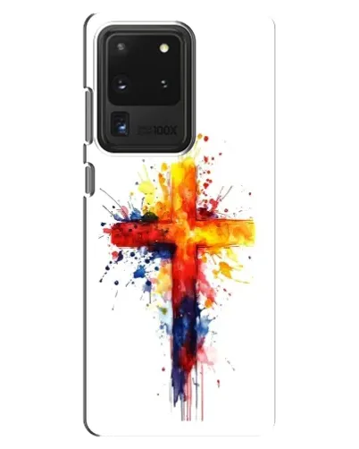 Чехол для Samsung Galaxy S20 Ultra с картинкой «Акварельный крест» Чехол для Samsung Galaxy S20 Ultra с картинкой «Акварельный крест»