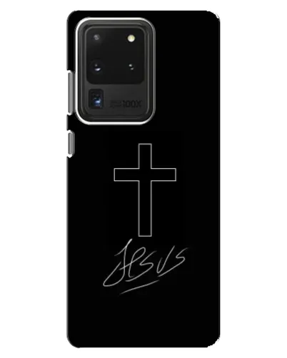 Чехол для Samsung Galaxy S20 Ultra с картинкой «Графический крест Jesus» Чехол для Samsung Galaxy S20 Ultra с картинкой «Графический крест Jesus»
