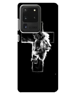 Чехол для Samsung Galaxy S20 Ultra с картинкой «Сияющий крест Jesus»