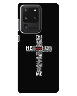 Чехол для Samsung Galaxy S20 Ultra с картинкой «Текстовый крест»