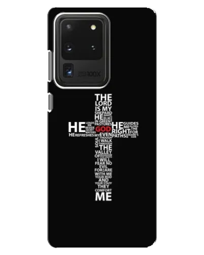 Чехол для Samsung Galaxy S20 Ultra с картинкой «Текстовый крест» Чехол для Samsung Galaxy S20 Ultra с картинкой «Текстовый крест»