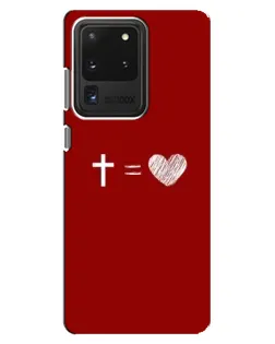 Чехол для Samsung Galaxy S20 Ultra с картинкой «Уравнение любви»