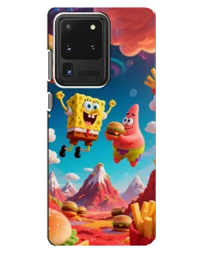 Чехол для Samsung Galaxy S20 Ultra с картинкой «Космический фастфуд» Чехол для Samsung Galaxy S20 Ultra с картинкой «Космический фастфуд»