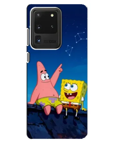 Чехол для Samsung Galaxy S20 Ultra с картинкой «Губка Боб и Патрик ночью» Чехол для Samsung Galaxy S20 Ultra с картинкой «Губка Боб и Патрик ночью»
