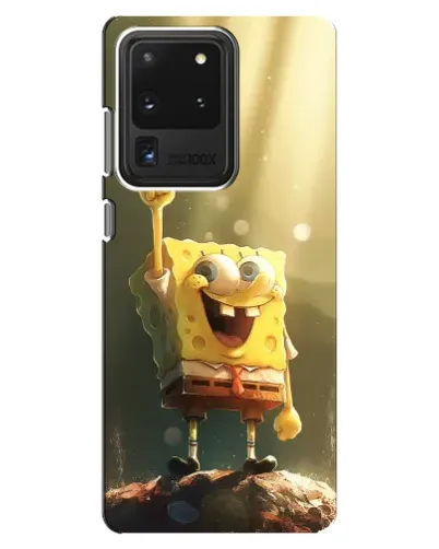 Чехол для Samsung Galaxy S20 Ultra с картинкой «Сияющий Спанч Боб» Чехол для Samsung Galaxy S20 Ultra с картинкой «Сияющий Спанч Боб»