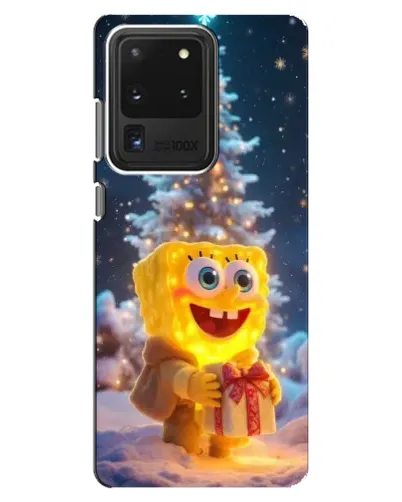 Чехол для Samsung Galaxy S20 Ultra с картинкой «Рождественский Спанч Боб» Чехол для Samsung Galaxy S20 Ultra с картинкой «Рождественский Спанч Боб»