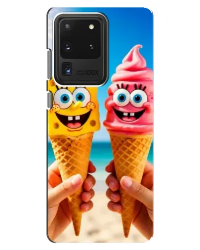 Чехол для Samsung Galaxy S20 Ultra с картинкой «Спанч Боб мороженое» Чехол для Samsung Galaxy S20 Ultra с картинкой «Спанч Боб мороженое»