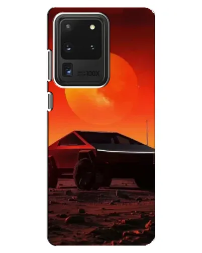 Чехол для Samsung Galaxy S20 Ultra с картинкой «Cybertruck на Марсе»