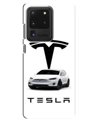 Чехол для Samsung Galaxy S20 Ultra с картинкой «Tesla White Style»