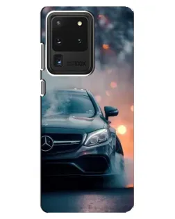 Чехол для Samsung Galaxy S20 Ultra с картинкой «Mercedes — ночной город» Чехол для Samsung Galaxy S20 Ultra с картинкой «Mercedes — ночной город»