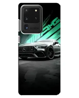 Чехол для Samsung Galaxy S20 Ultra с картинкой «Темный Mercedes AMG»