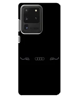 Чехол для Samsung Galaxy S20 Ultra с картинкой «Audi — световой подпись» Чехол для Samsung Galaxy S20 Ultra с картинкой «Audi — световой подпись»