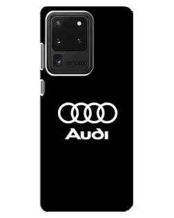 Чехол для Samsung Galaxy S20 Ultra с картинкой «Классическое лого Audi» Чехол для Samsung Galaxy S20 Ultra с картинкой «Классическое лого Audi»