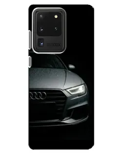 Чехол для Samsung Galaxy S20 Ultra с картинкой «Audi — детализация кузова» Чехол для Samsung Galaxy S20 Ultra с картинкой «Audi — детализация кузова»