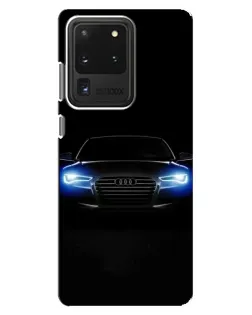 Чехол для Samsung Galaxy S20 Ultra с картинкой «Audi в неоне» Чехол для Samsung Galaxy S20 Ultra с картинкой «Audi в неоне»