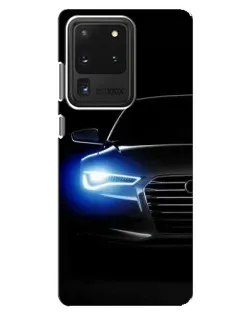 Чехол для Samsung Galaxy S20 Ultra с картинкой «Неоновый взгляд Audi» Чехол для Samsung Galaxy S20 Ultra с картинкой «Неоновый взгляд Audi»