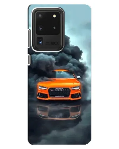 Чехол для Samsung Galaxy S20 Ultra с картинкой «Audi в облаках дыма»