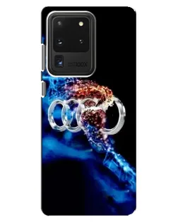 Чехол для Samsung Galaxy S20 Ultra с картинкой «Энергия лого Audi» Чехол для Samsung Galaxy S20 Ultra с картинкой «Энергия лого Audi»