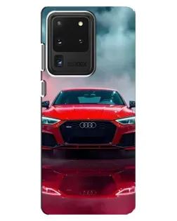 Чехол для Samsung Galaxy S20 Ultra с картинкой «Audi RS — красный стиль» Чехол для Samsung Galaxy S20 Ultra с картинкой «Audi RS — красный стиль»