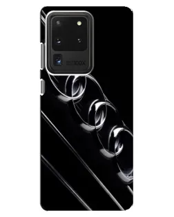 Чехол для Samsung Galaxy S20 Ultra с картинкой «Audi — абстрактные кольца» Чехол для Samsung Galaxy S20 Ultra с картинкой «Audi — абстрактные кольца»