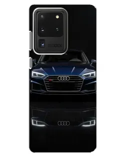 Чехол для Samsung Galaxy S20 Ultra с картинкой «Audi — ночное отражение» Чехол для Samsung Galaxy S20 Ultra с картинкой «Audi — ночное отражение»