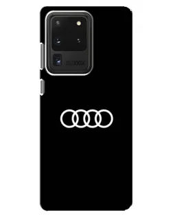 Чехол для Samsung Galaxy S20 Ultra с картинкой «Audi White Logo» Чехол для Samsung Galaxy S20 Ultra с картинкой «Audi White Logo»
