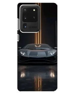 Чехол для Samsung Galaxy S20 Ultra с картинкой «Lamborghini золотые линии» Чехол для Samsung Galaxy S20 Ultra с картинкой «Lamborghini золотые линии»