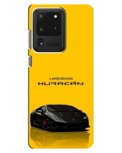 Чехол для Samsung Galaxy S20 Ultra с картинкой «Lamborghini Huracan черный»