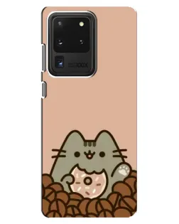 Чехол для Samsung Galaxy S20 Ultra с картинкой «Кофейный Пушин» Чехол для Samsung Galaxy S20 Ultra с картинкой «Кофейный Пушин»