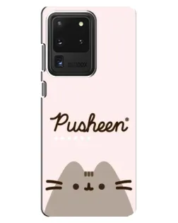 Чехол для Samsung Galaxy S20 Ultra с картинкой «Pusheen логотип» Чехол для Samsung Galaxy S20 Ultra с картинкой «Pusheen логотип»