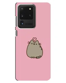 Чехол для Samsung Galaxy S20 Ultra с картинкой «Pusheen сердце» Чехол для Samsung Galaxy S20 Ultra с картинкой «Pusheen сердце»