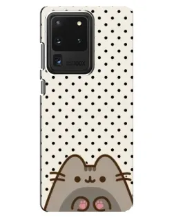 Чехол для Samsung Galaxy S20 Ultra с картинкой «Пушин в горошек» Чехол для Samsung Galaxy S20 Ultra с картинкой «Пушин в горошек»